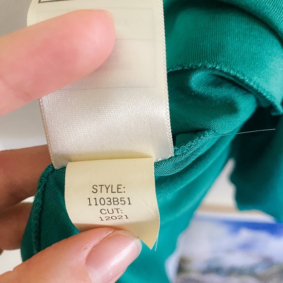 Emerald Green Spaghetti Strap - Picture 7 of 8